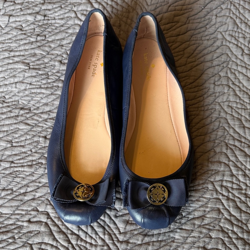 Kate Spade Fontana Navy Ballet Flats